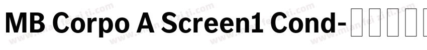 MB Corpo A Screen1 Cond字体转换